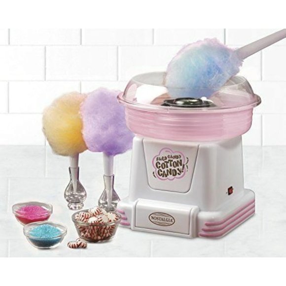 Nostalgia Electrics Other - Nostalgia Candy Cotton Candy Maker Machine Pink 4 Reuseable  Cones